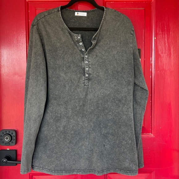 Beotyshow Men's Long Sleeve Button Up Light Grey Luxury Shirt Large Soft - Picture 1 of 8